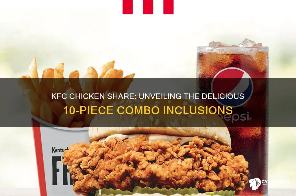 what comes with the 10 kfc chicken share