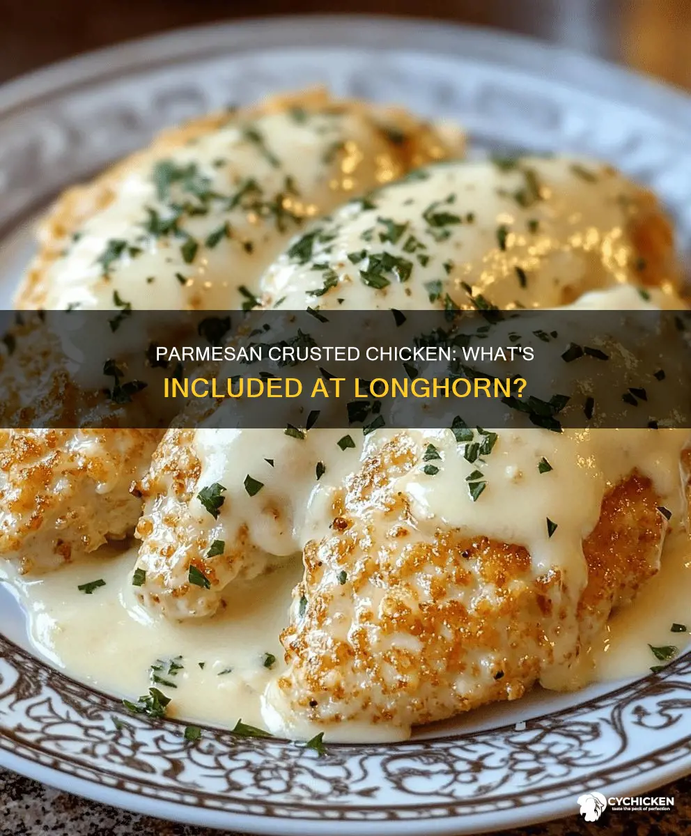 what comes with the parmesan crusted chicken at longhorns
