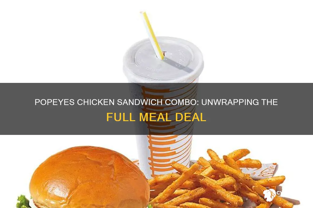 what comes with the popeyes chicken sandwich combo