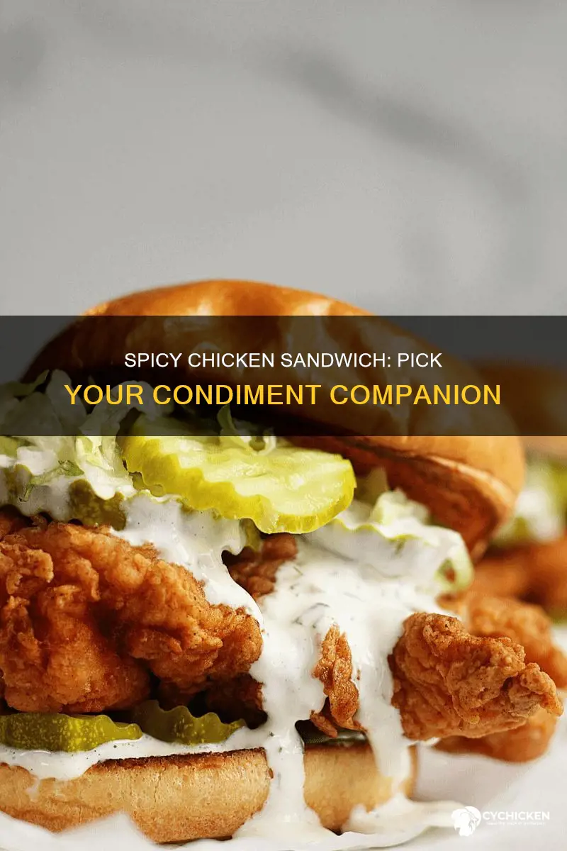 what condiment do i put on a spicy chicken sandwhich