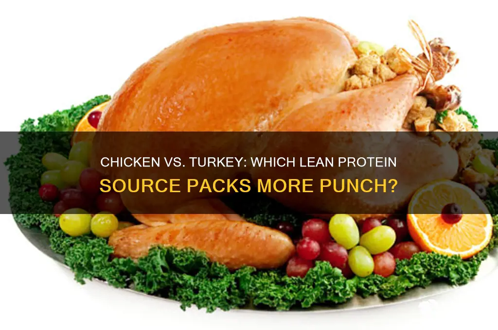 what contains more protein chicken or turkey