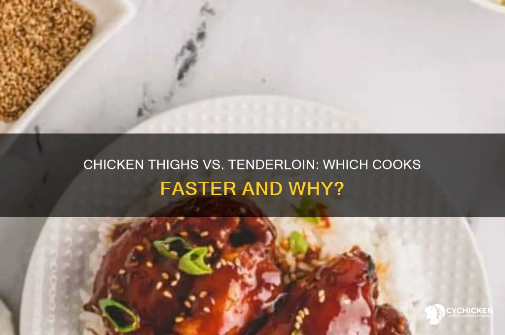 what cooks faster chicken thighs or tenderloin