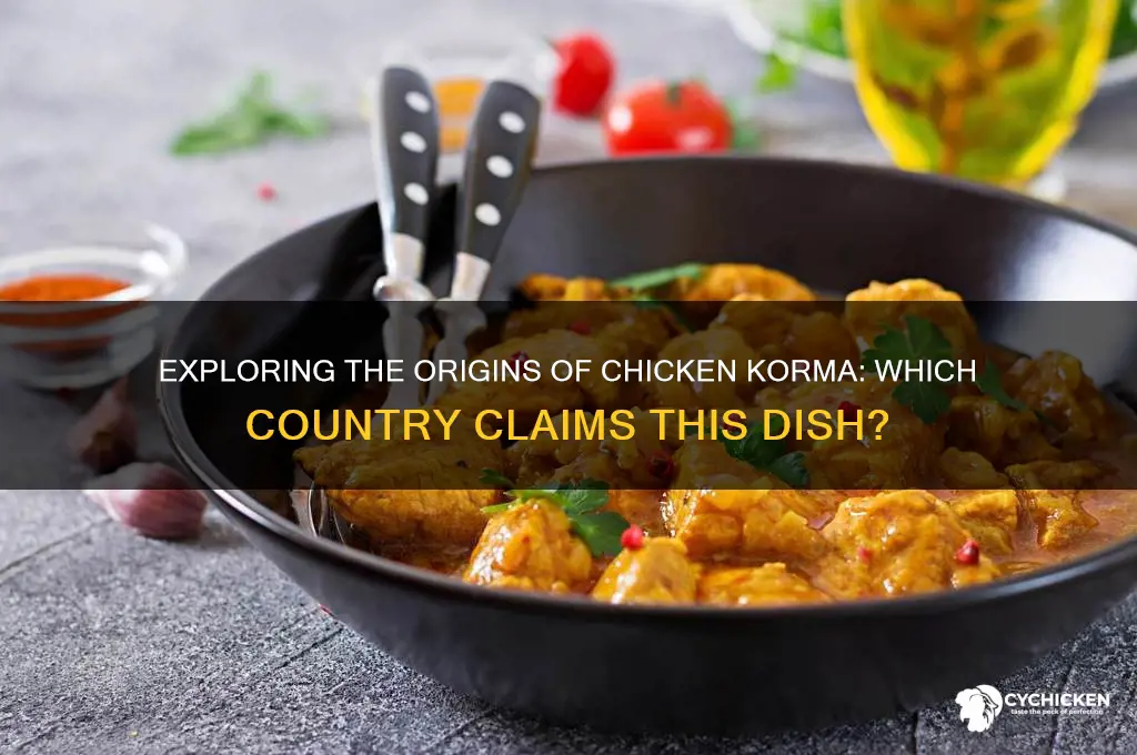 what country does chicken korma come from