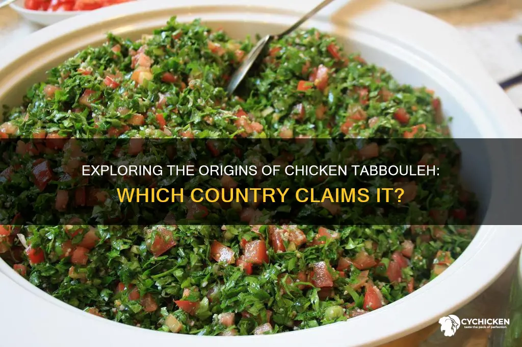 what country does chicken tabbouleh come from