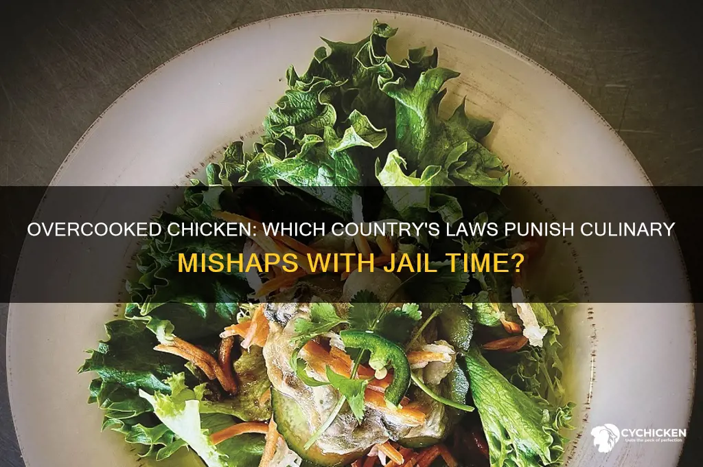 what country jails you for overcooking chicken