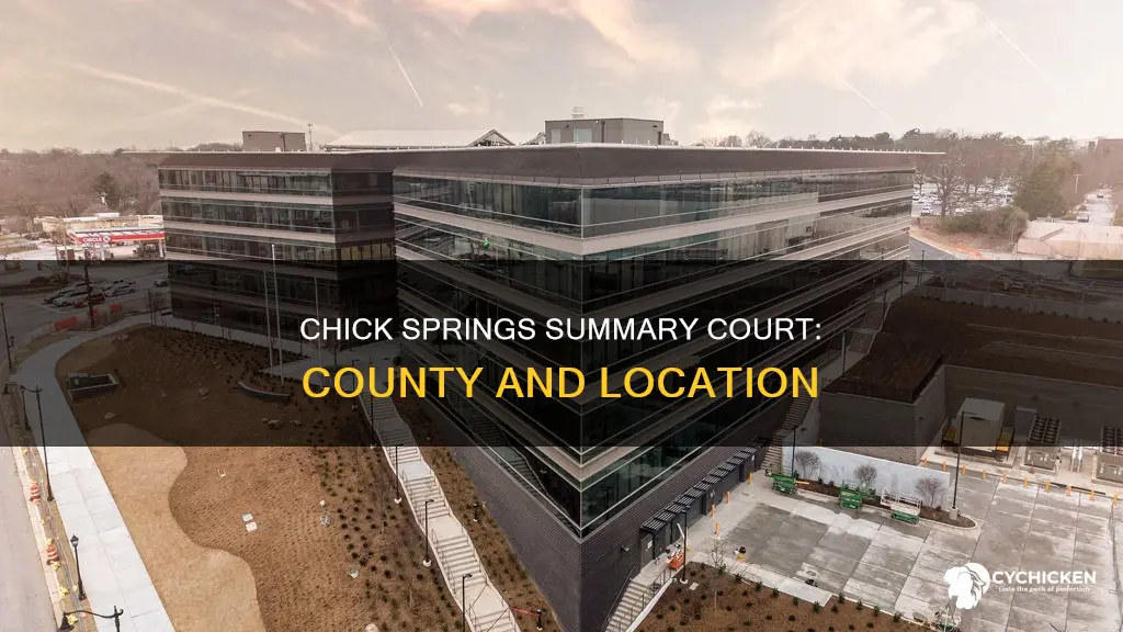 what county is chick springs summary court sc in