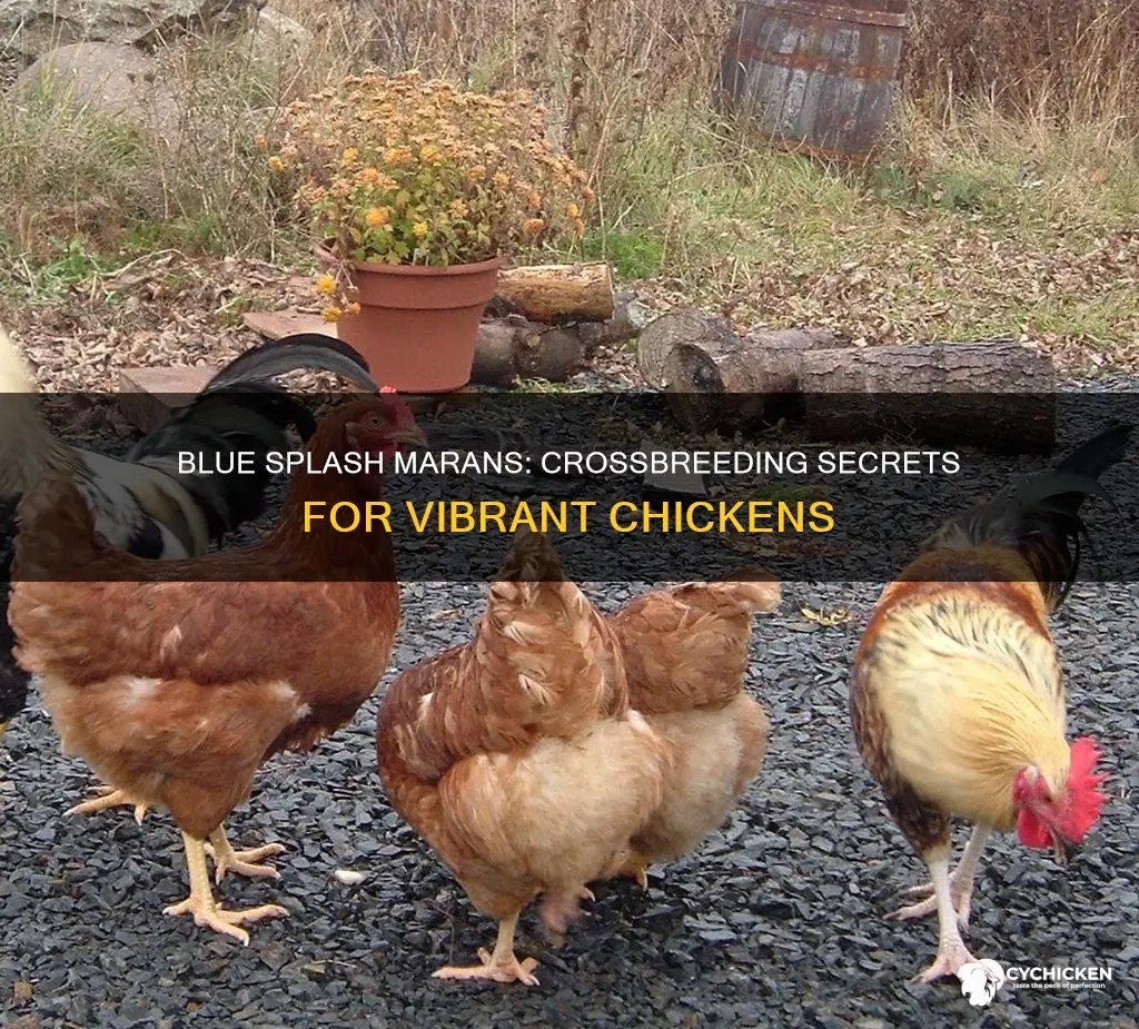 what cross breeding is for a blue splash maran chicken