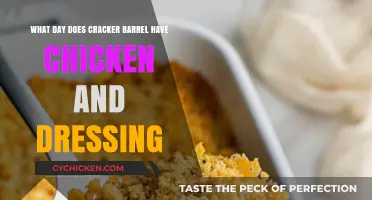 Cracker Barrel's Chicken and Dressing: What Day is Best?