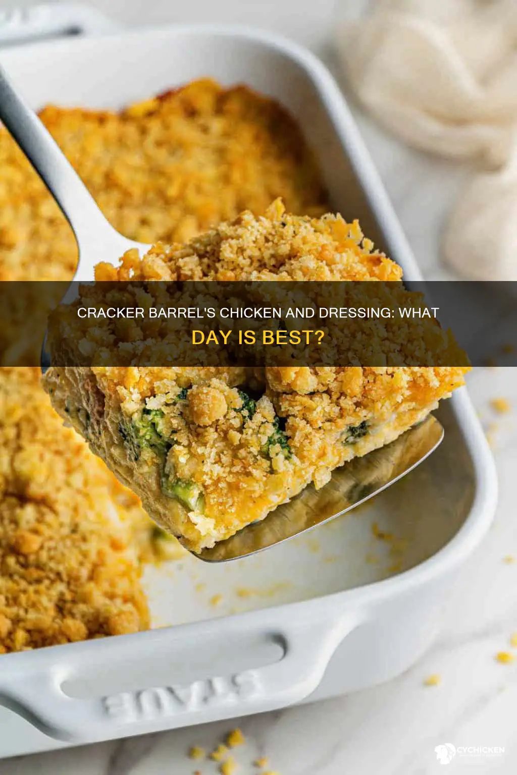what day does cracker barrel have chicken and dressing