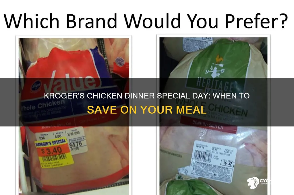 what day is chicken dinner special at kroger