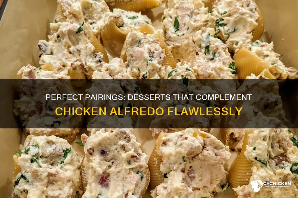 what dessert goes well with chicken alfredo