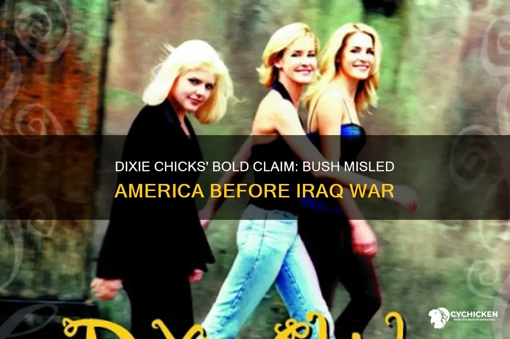 what did dixie chicks claim about bush
