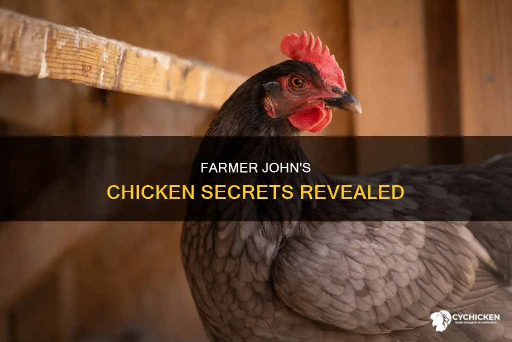 what did farmer john show his chicken answer key