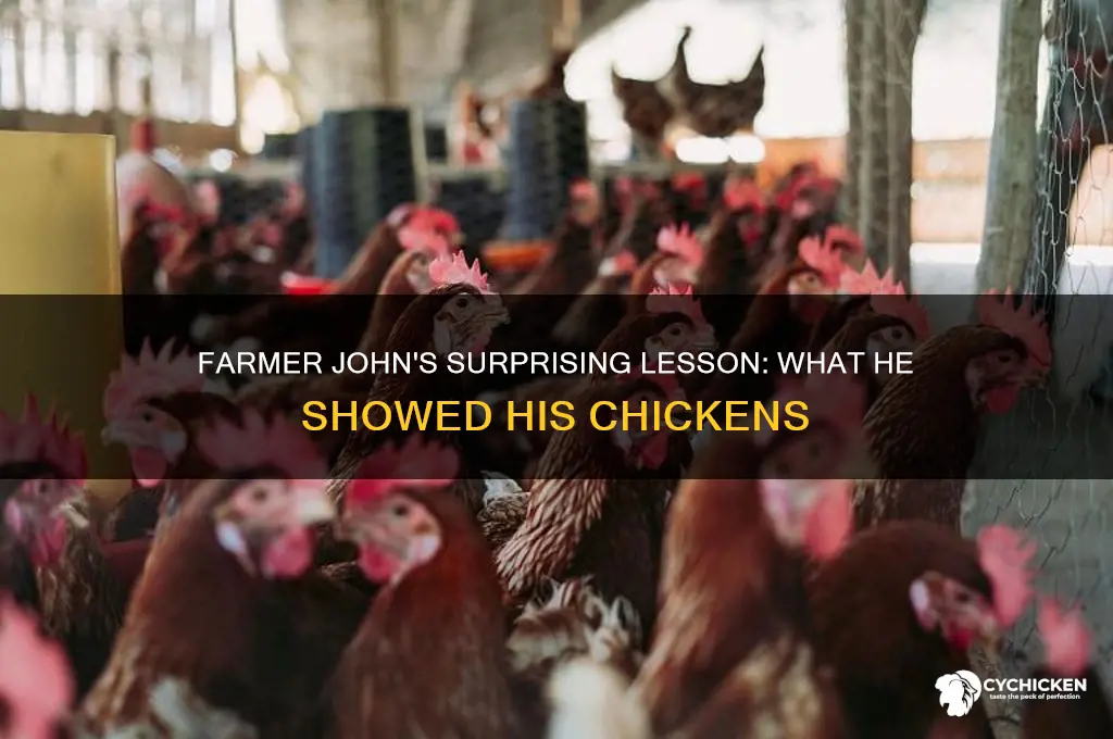 what did farmer john show his chicken