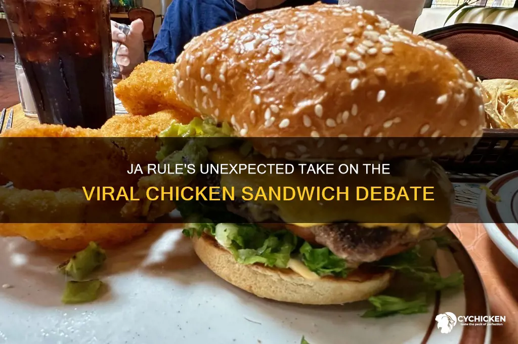 what did jarule say about chicken sandwich