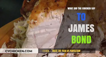 Cluck and Spy: The Chicken's Witty Remark to James Bond