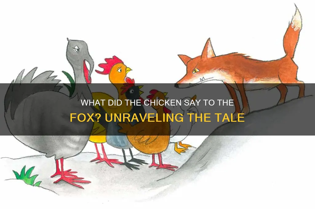 what did the chicken say to the fox