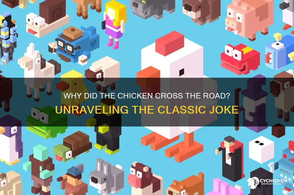 what did the chicken say to the road