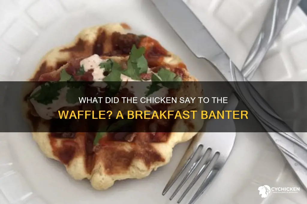 what did the chicken say to the waffle