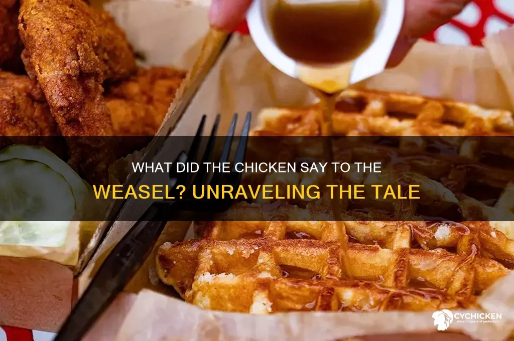 what did the chicken say to the weasel