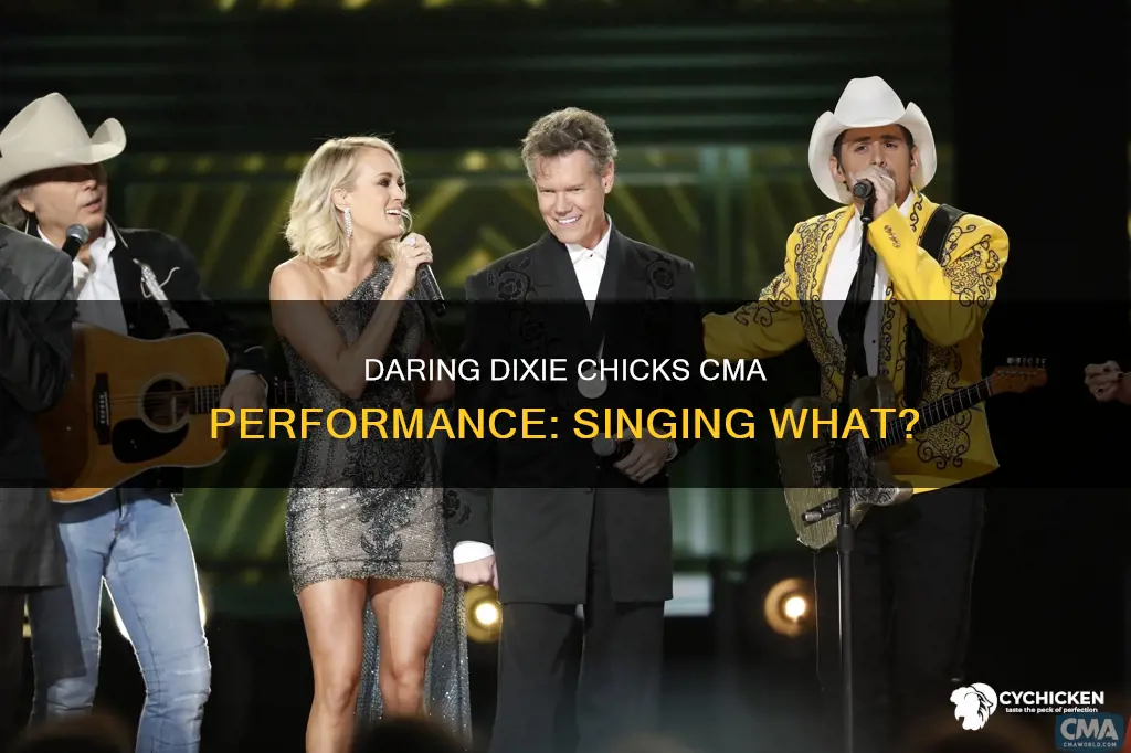 what did the dixi chicks sing at the cma
