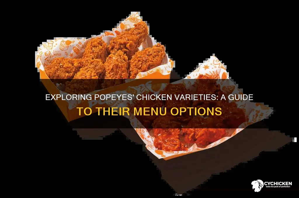 what different kinds of chicken at popeyes