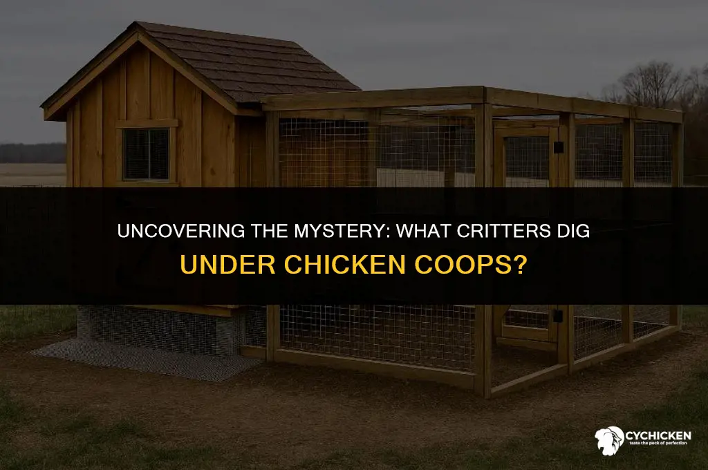 what digs under chicken coops