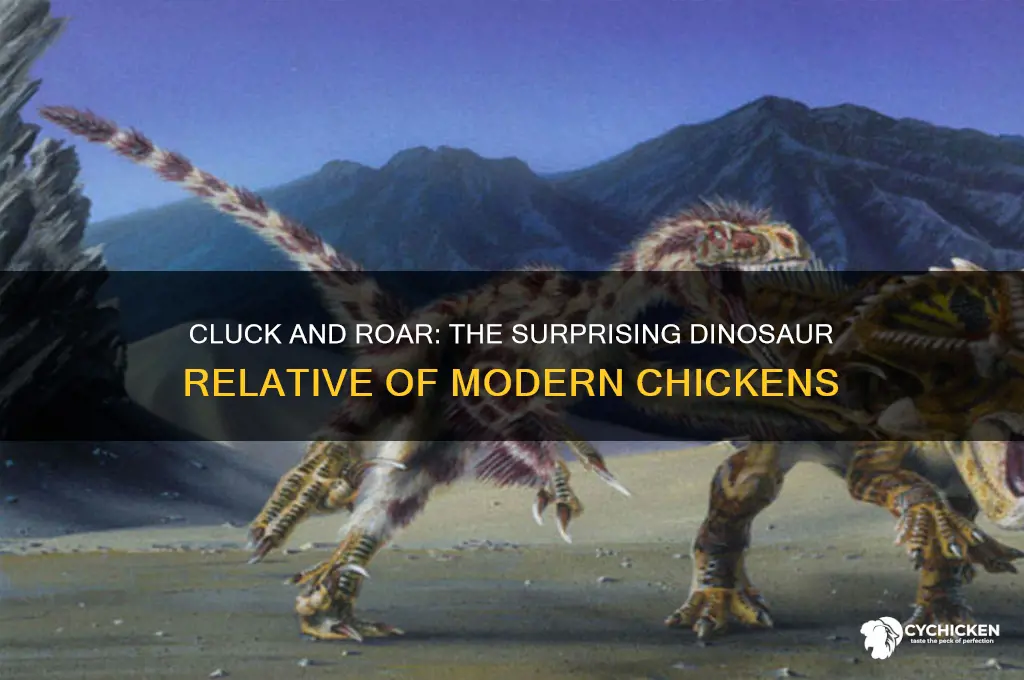 what dinosaur is close relative to a chicken