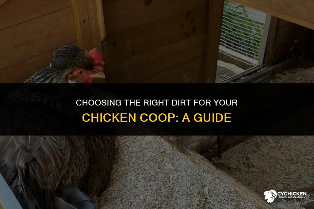 what dirt to put in chicken coop