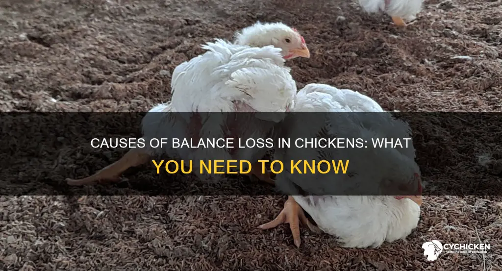 what disease causes a chicken to lose its balance