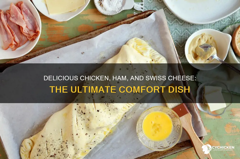 what dish contains chicken ham and swiss cheese