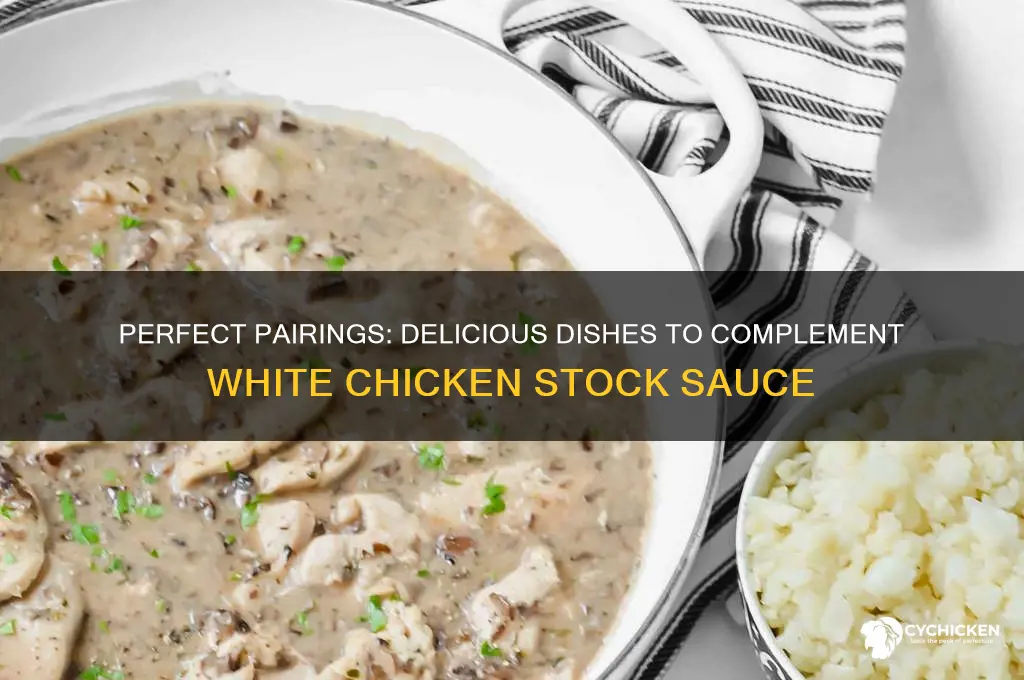 what dish goes well with a white chicken stock sauce