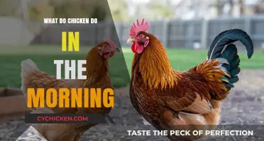 Morning Clucks: Unveiling Chickens' Daily Sunrise Routine and Habits