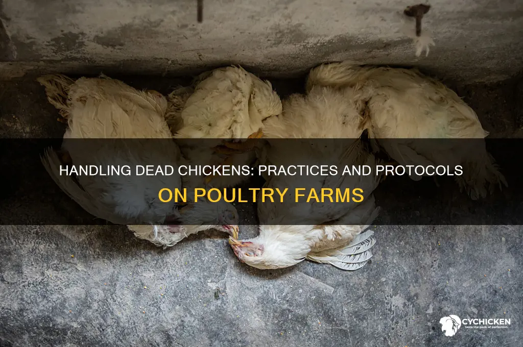 what do chicken farmers do with dead chickens