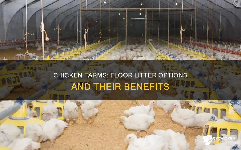 what do chicken farms have as a floor litter