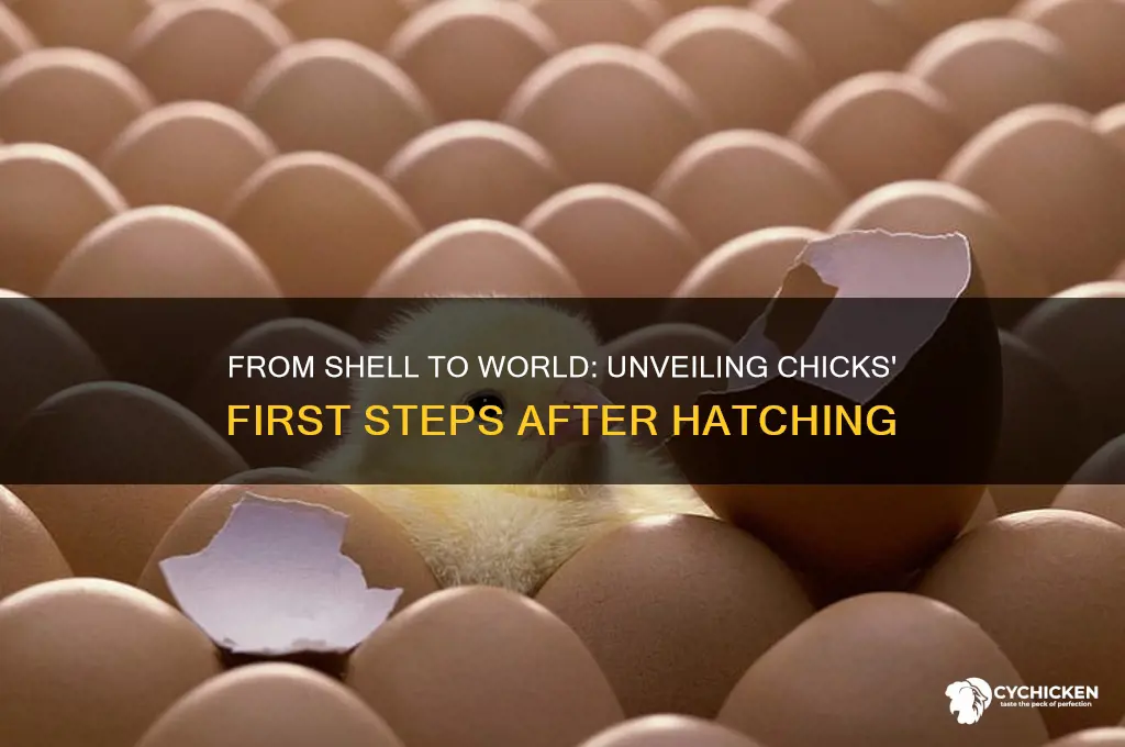 what do chicks do after they hatch