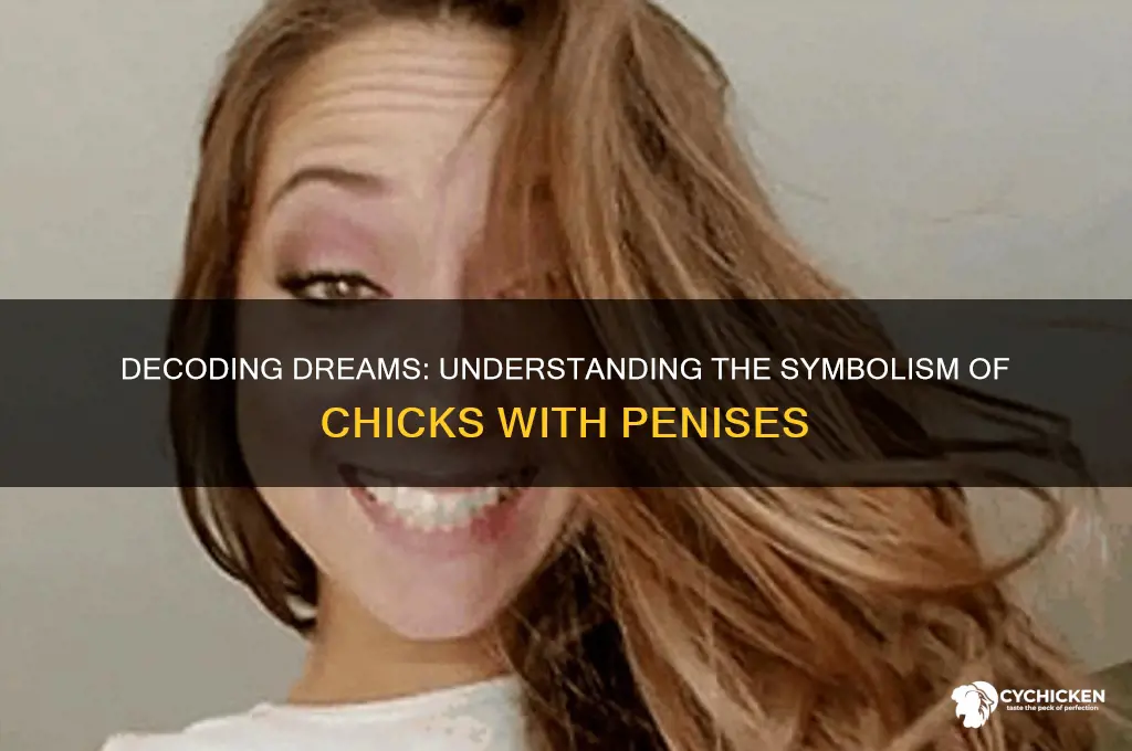 what do chicks with penises mean in dreams