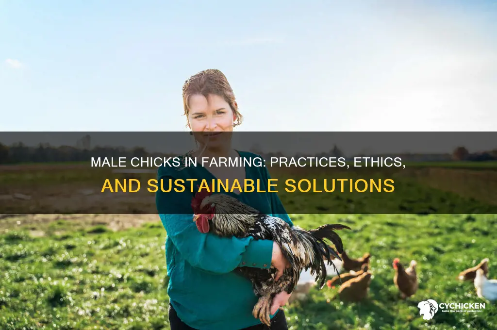 what do farmers do with male chicks