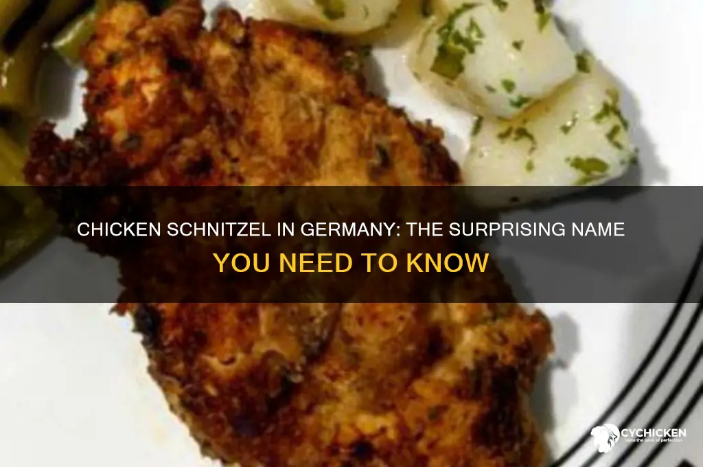 what do germans call schnitzel made with chicken
