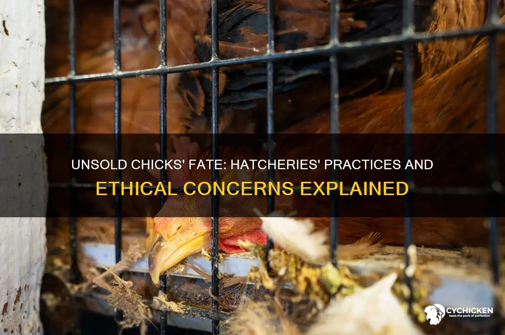 what do hatcheries do with unsold chicks