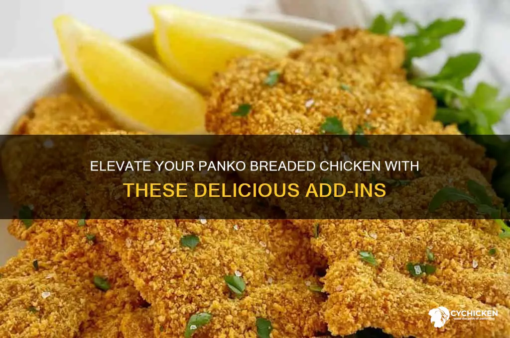what do i add to panko breaded chicken