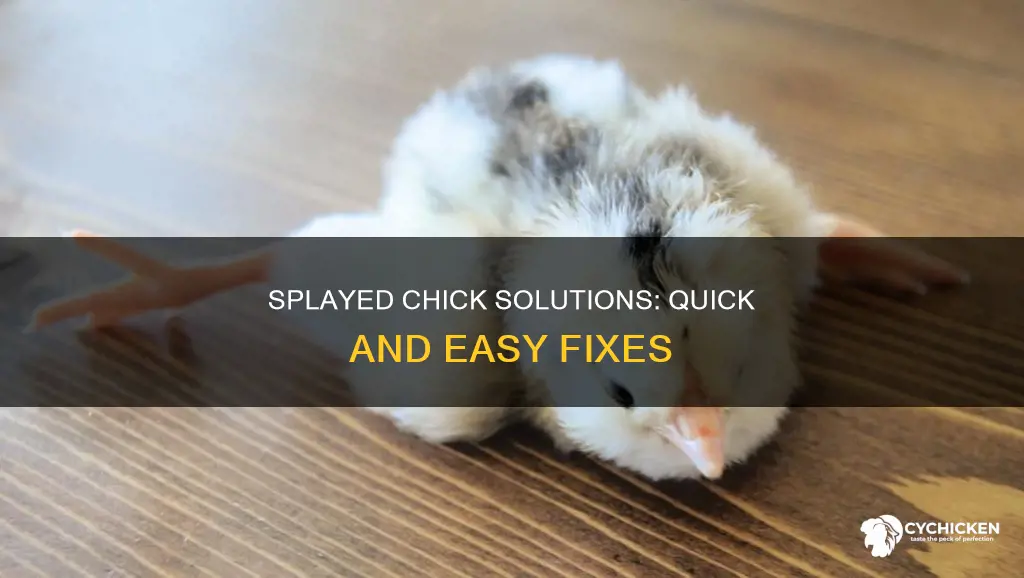 what do i do for a splay legged chick