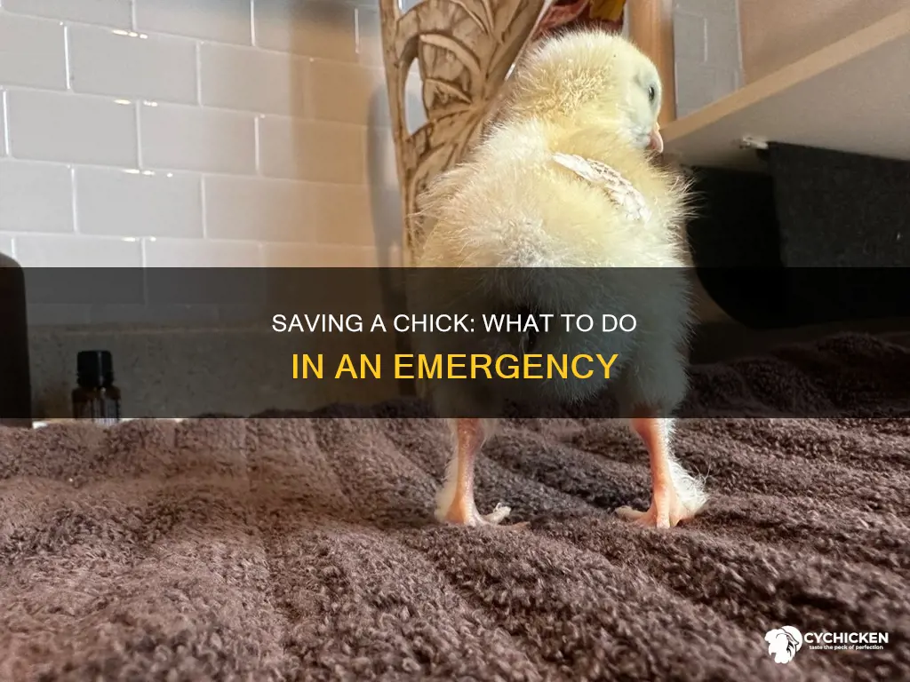what do i do if my chick is dying