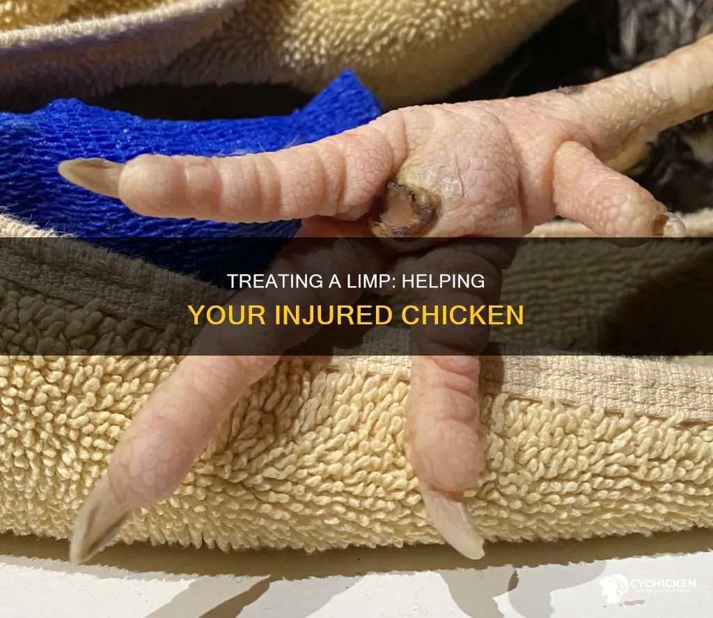 what do i do if my chicken is limping