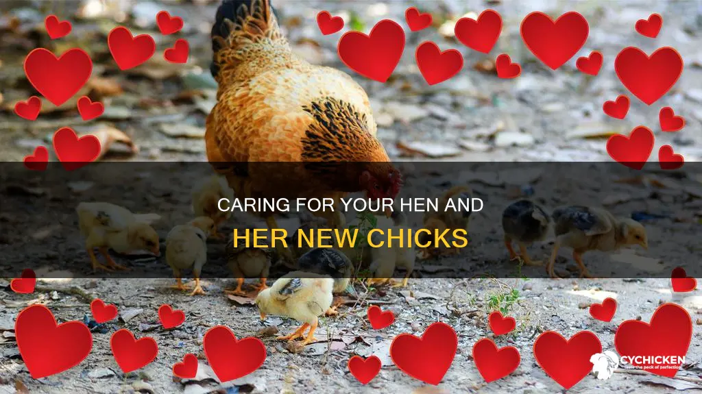 what do i do when my hen have chicks