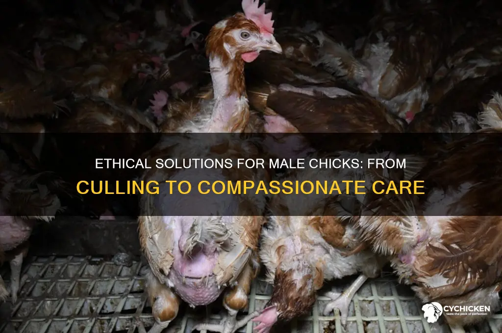 what do i do with male chicks