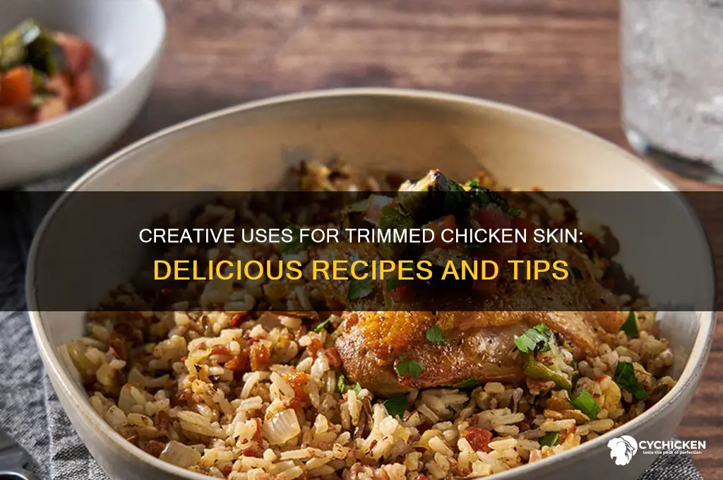 what do i do with trimmed chicken skin