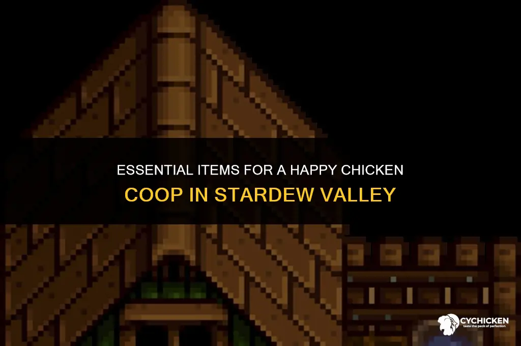 what do i need for a chicken coop in stardew