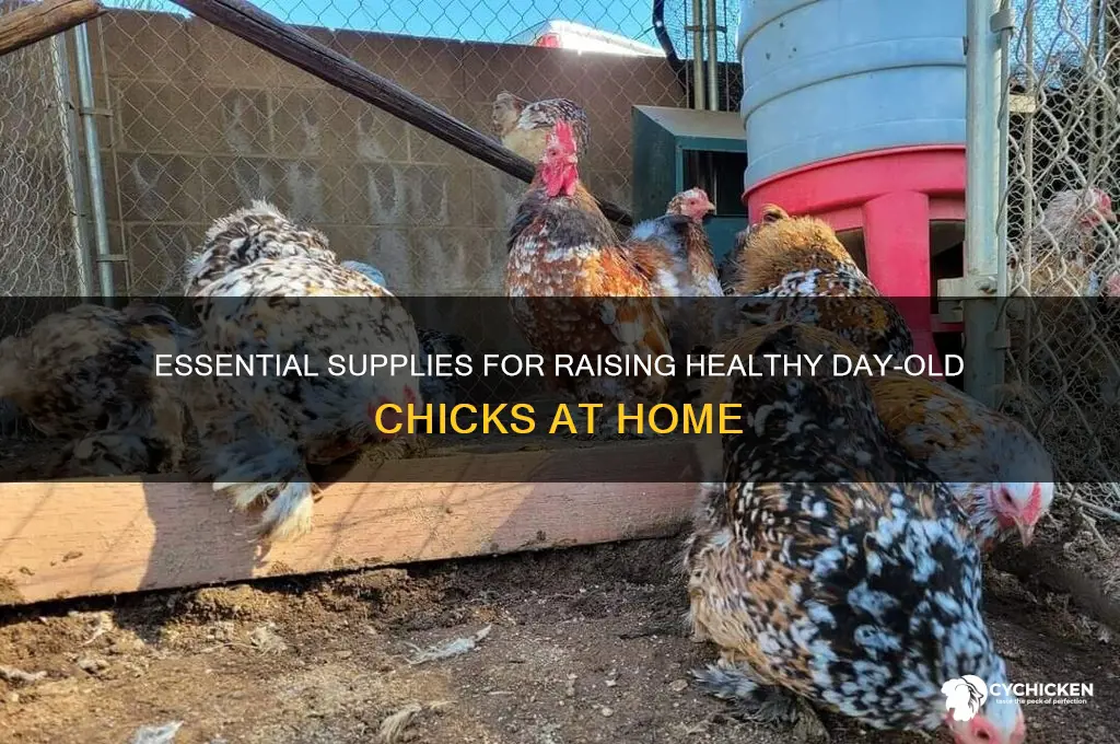 what do i need for day old chicks