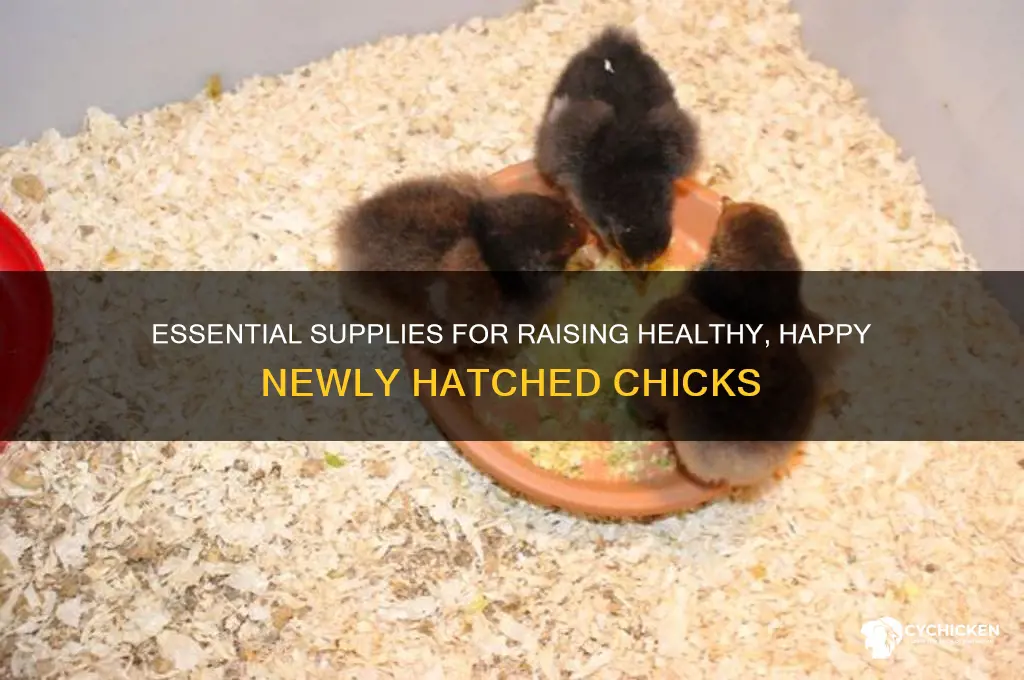 what do i need for newly hatched chicks
